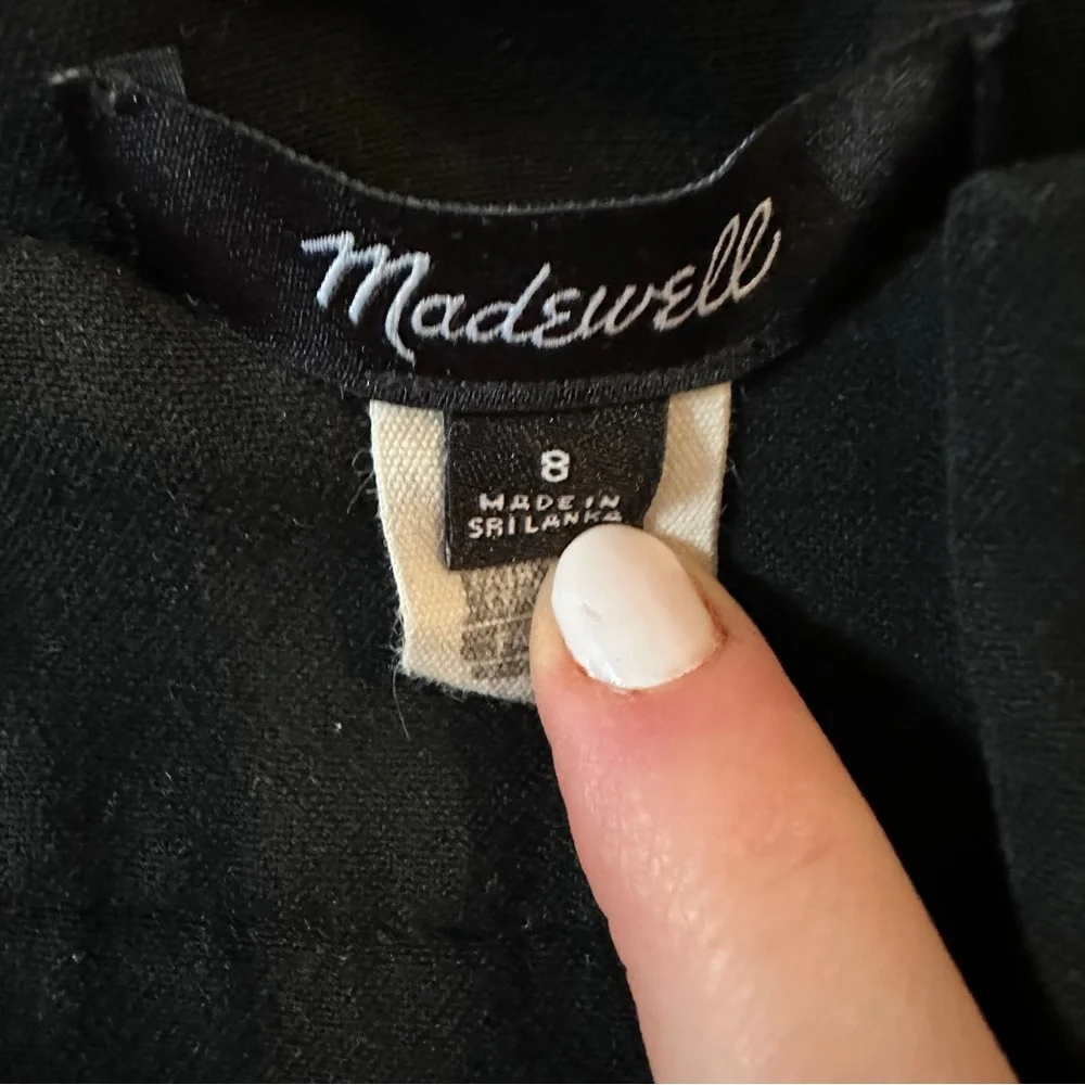 MADEWELL | Women’s Black Tapered Leg Trousers size 8 - Picture 8 of 10